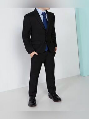 Kids Two Piece Black Class Club Suit- Size 5